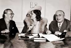 With Nicholas Schenck (left) as financial head in New York and Louis B. Mayer (right) overseeing studio operations in Hollywood, the company was generally viewed as the best in the industry. With actress Jeanette MacDonald