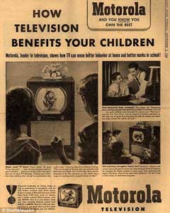 1950s TV set advert