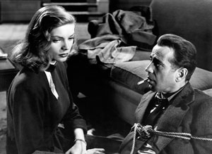 Humphrey Bogart and Lauren Bacall in The Big Sleep (1946)