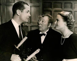 Robert Montgomery as Lord Peter Wimsey in Haunted Honeymoon (1940)