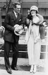 Lionel Barrymore and wife Irene Fenwick