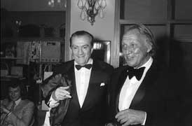 Cannes, 1971: Luchino Visconti and Joseph Losey, both recipients of awards (Palme d'Or for The Go-Between)