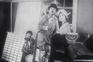 A scene from Heinosuke Gosho's comedy Madamu to nyobo ('My neighbour's wife and mine' aka Madam and Wife, 1931), one of the first Japanese films with synchronized sound.