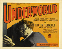 Josef von Sternberg's silent classic crime film Underworld (1927) - movie poster