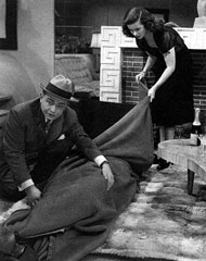 Death and seduction: Richard Wanley (Edward G. Robinson) helps Alice Reed (Joan Bennett) dispose of her lover’s body: The Woman in the Window (1944)