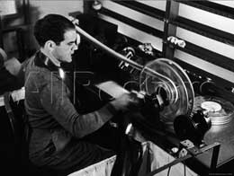 Director Frank Capra Editing Film for 'You Can't Take It with You' at Columbia Studios
