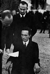Joseph Goebbels, Minister of Propaganda of the Reich. (Photograph by Alfred Eisenstaedt)